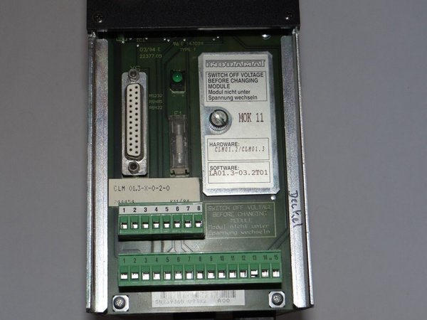 Indramat Servo Controller CLM 01.3-x-0-2-0 MOK11 / gebraucht