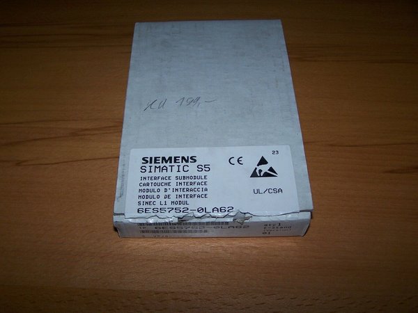 Siemens Simatic S5 6ES5752-0LA62 !!!Neu!!!
